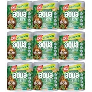 Aqua Kağıt Havlu 3 Katlı Jumbo Paket XXL Bambu (9 Lu Set) 450 Metre (9PK*50MT)