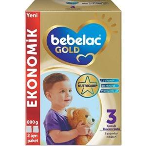 Bebelac Gold 800GR No:3 Devam Sütü (1+ Yaş) (2 Li Set)