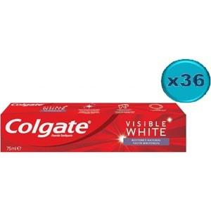 Colgate Diş Macunu 75ML Visible White/Görünür Beyazlık (36 Lı Set)