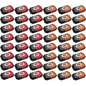 Flodex Islak Havlu Mendil 120 Yaprak Karma 48 Li Set (Red-Orange Garden) 5760 Yaprak Plastik Kapaklı