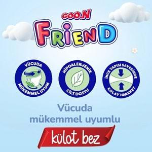 Goon Friend Külot Bebek Bezi Beden:4 (9-14KG) Maxi 120 Adet Jumbo Aylık Fırsat Pk