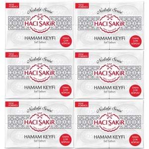 Hacı Şakir Sabun 800GR Hamam Keyfi (Nostalji Serisi) (6 Lı Set)