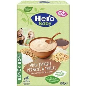 Hero Baby Kaşık Maması 400GR Sütlü Peynirli Pekmezli 8 Tahıllı 5 Li Set