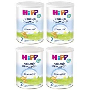 Hipp Organik Combiotic Bebek Sütü 350GR No:2 (4 Lü Set)