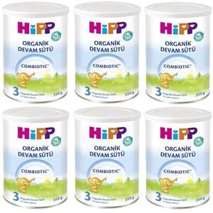 Hipp Organik Combiotic Bebek Sütü 350GR No:3 (6 Lı Set)