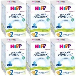 Hipp Organik Combiotic Bebek Devam Sütü 800GR No:2 (6. Aydan İtibaren) (6 Lı Set)
