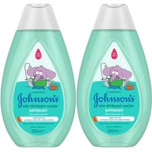 Johnsons Baby Bebek Şampuanı 500ML Kral Şakir Söz Dinleyen Saçlar (2 Li Set)