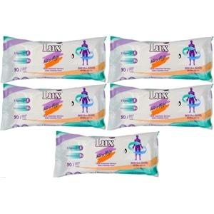 Lüx Hasta Vücut Temizleme Islak Mendil Havlu 50 Yaprak XL (5 Li Set)