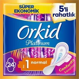 Orkid Platinum Hijyenik Ped Karma 4 Lü Set (24+20+16+14) 74 Ad (Uzun/Normal/GeceGündüz/Gece Extra)