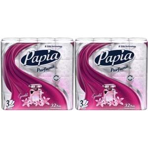 Papia Tuvalet Kağıdı (3 Katlı) 64 Lü Pk (2PK*32) Egzotik Parfümlü