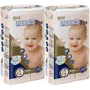 Pedo Plus Bebek Bezi Beden:4 (7-18KG) Maxi 60 Adet Jumbo Ekonomik Pk