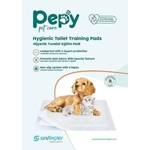 Pepy Evcil Hayvan Tuvalet Eğitim Pedi 60*90CM 60 Adet (2PK*30)