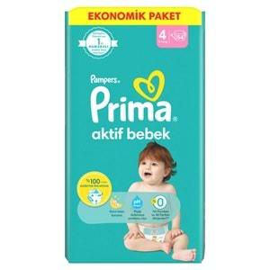 Prima Bebek Bezi Beden:4 (9-14Kg) Maxi 324 Adet Süper Ekonomik Mega Pk