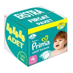 Prima Bebek Bezi Beden:4 (9-14KG) Maxi 444 Adet Ekstra Fırsat Pk
