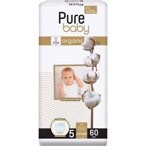 Pure Baby Bebek Bezi Beden:5 (11-20KG) Junior 120 Adet Ekonomik Fırsat Pk
