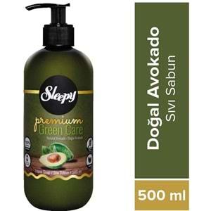Sleepy Sıvı Sabun Premium 500ML Green Care Seri (Doğal Aloe Vera/Avokado/Adaçayı) (12 Li Set)