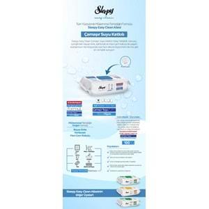 Sleepy Easy Clean Yüzey Temizlik Havlusu 100 Yaprak Çamaşır Suyu Etkili (6 Lı Set) 600 Yaprak