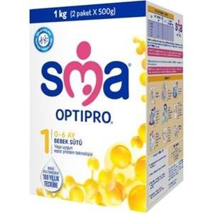 Sma Optipro No:1 1000GR Bebek Sütü (0-6 Ay) Kutu (2 Li Set)