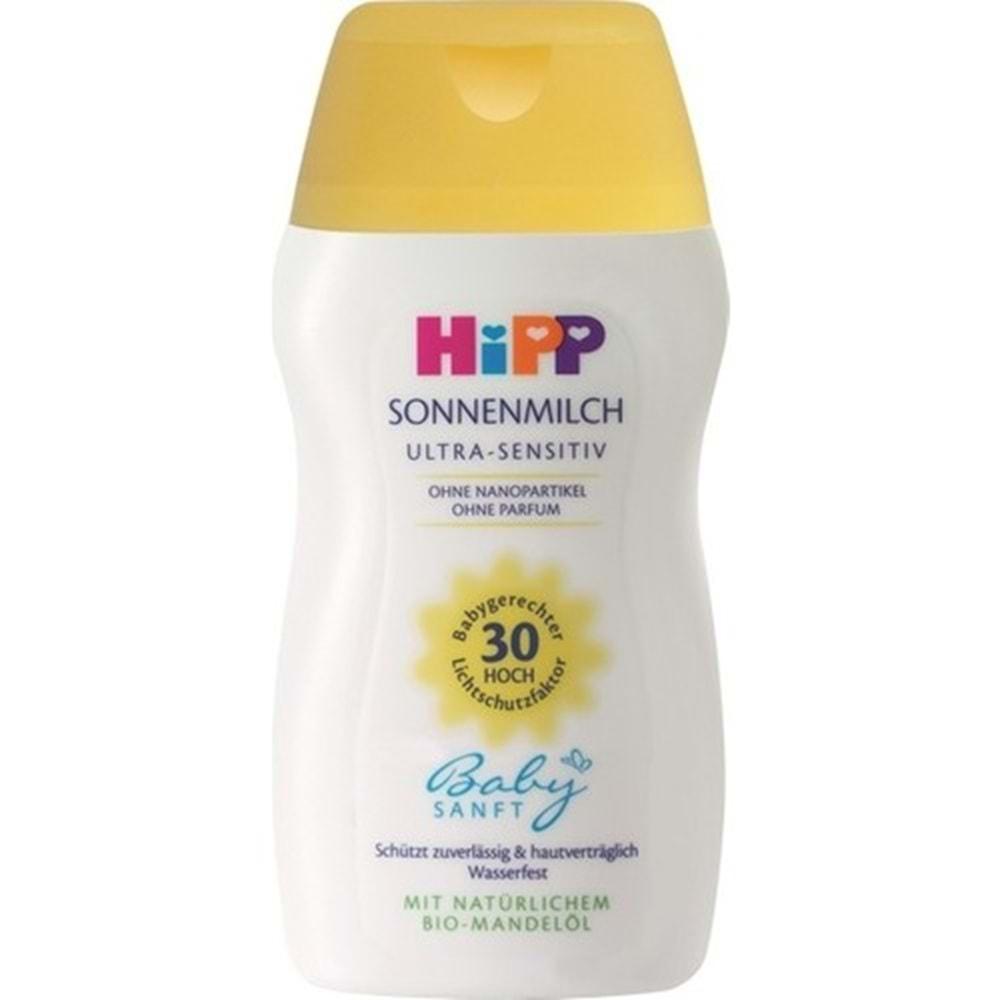 Hipp Babysanft Güneş Kremi -Yüz için Sonnen Gesıchtscreme 30 Faktör Ultra Sensıtıv 50ML