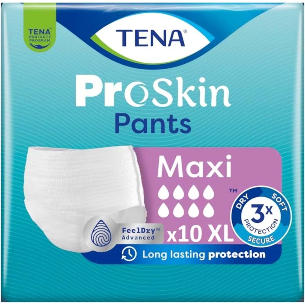 Tena Proskin Pants Maxi Emici Külot Yetişkin Bezi XL - Ekstra Large - Extra Large 10 Adet