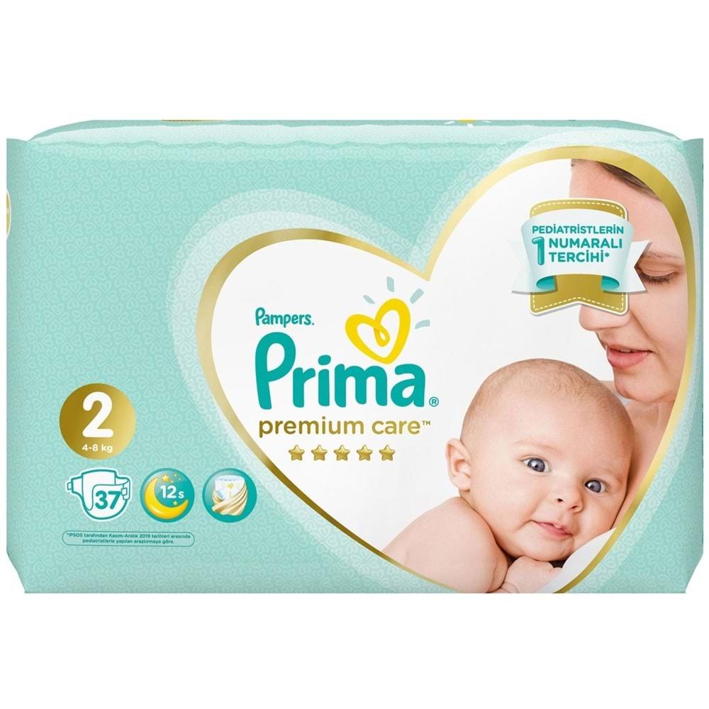 Prima Premium Care Bebek Bezi Beden:2 (4-8KG) Mini 37 Adet Jumbo Pk