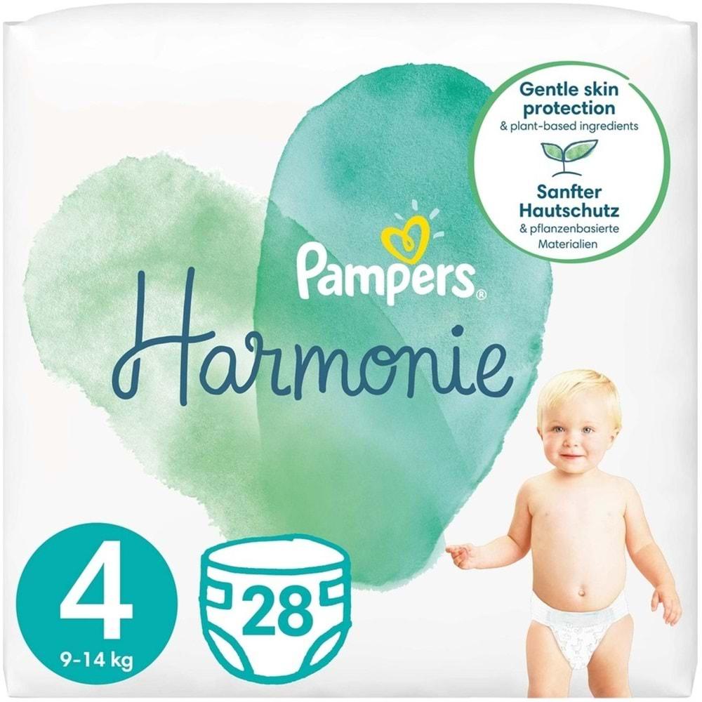 Prima Pampers Harmonie Bebek Bezi Beden:4 (9-14KG) Maxi 28 Adet Fırsat Pk