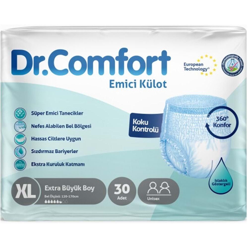 Dr.Comfort Hasta Bezi Yetişkin Emici Külot Ekstra Büyük (XL) 30 Adet Tekli Pk