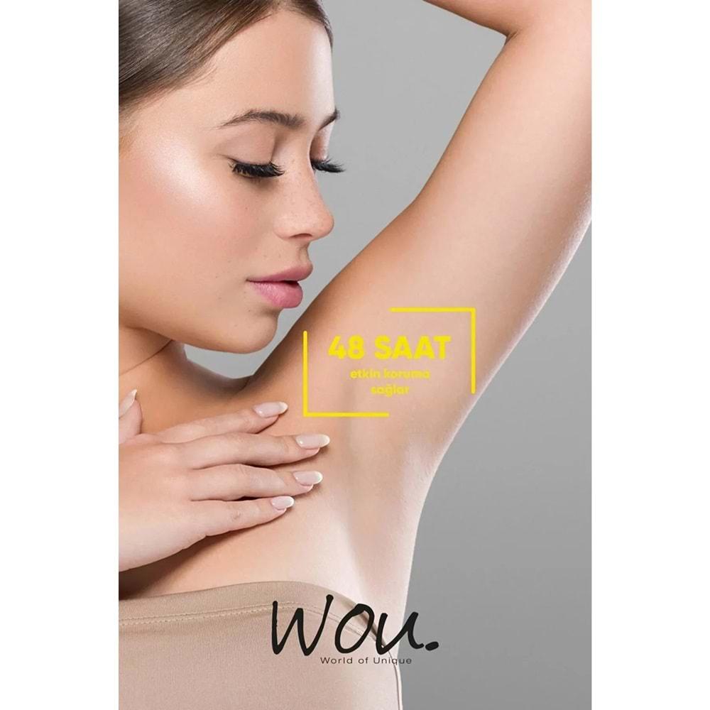 Wou World Of Unique Roll-On Unisex Deodorant 75ML Ter Önleyici Beyazlatıcı