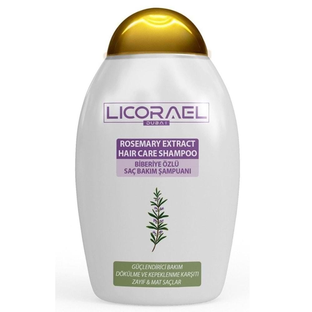 Licorael Dubai Rosemary Extract Haır Care Shampoo (Biberiye Özlü Saç Bakım Şampuanı) 400ML
