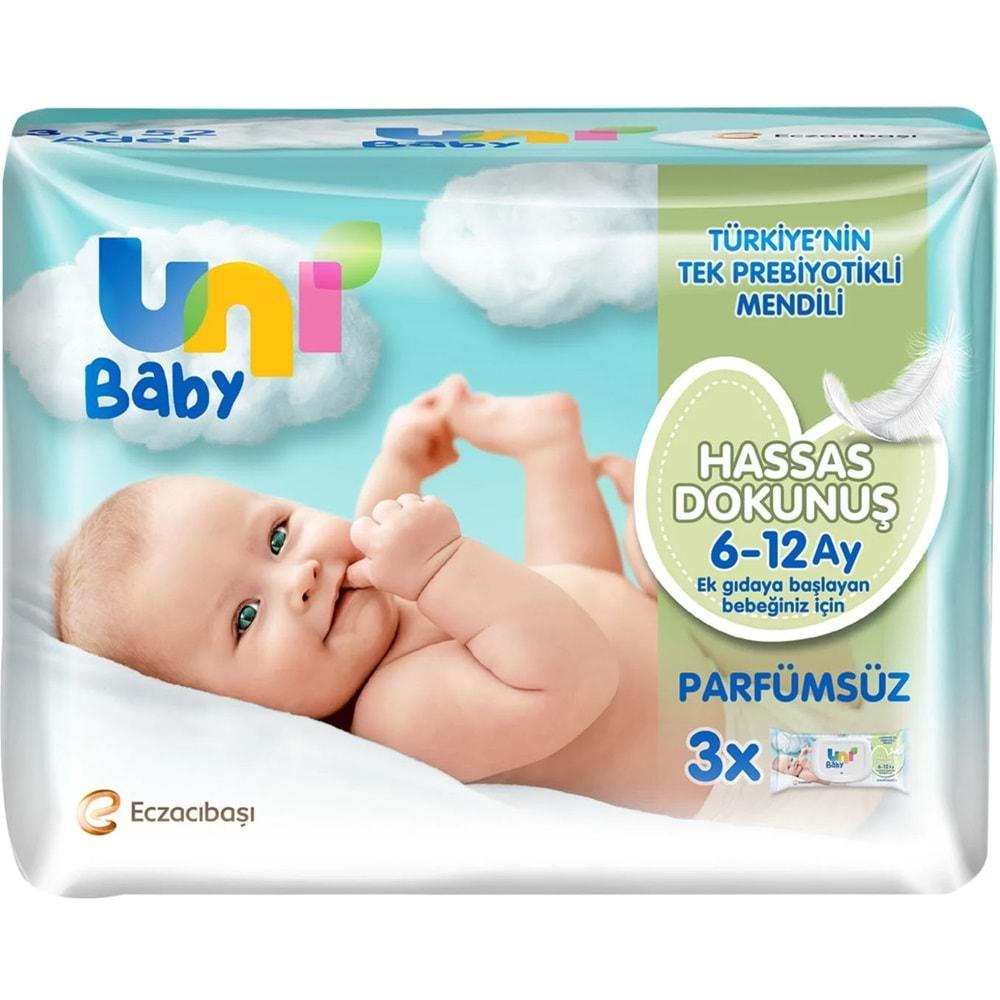 Uni Baby Islak Havlu Hassas Dokunuş 52 Yaprak (3 Lü Pk) 156 Yaprak