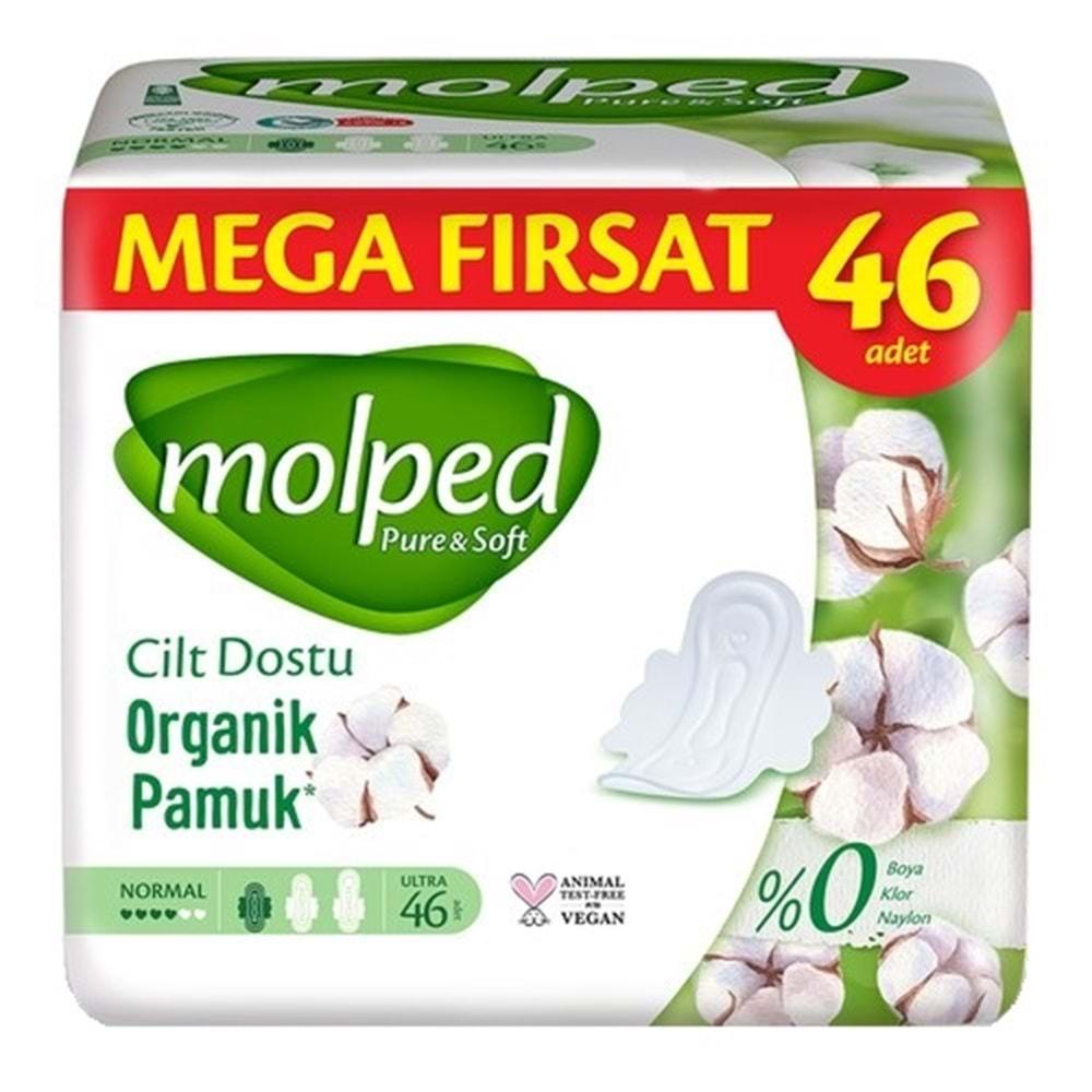 Molped Pure&Soft Hijyenik Ped Normal 46 Adet Mega Pk