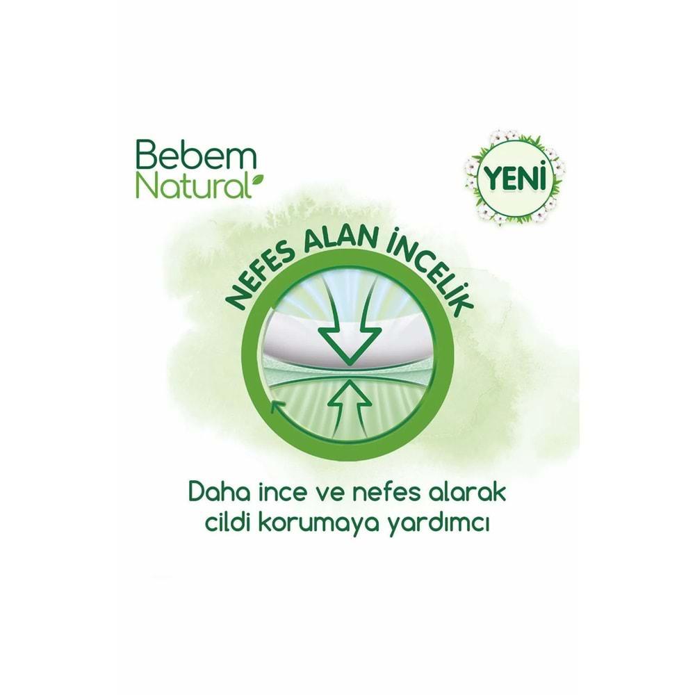 Bebem Bebek Bezi Natural Beden:5 (11-18Kg) Junior 80 Adet Ultra Fırsat Pk