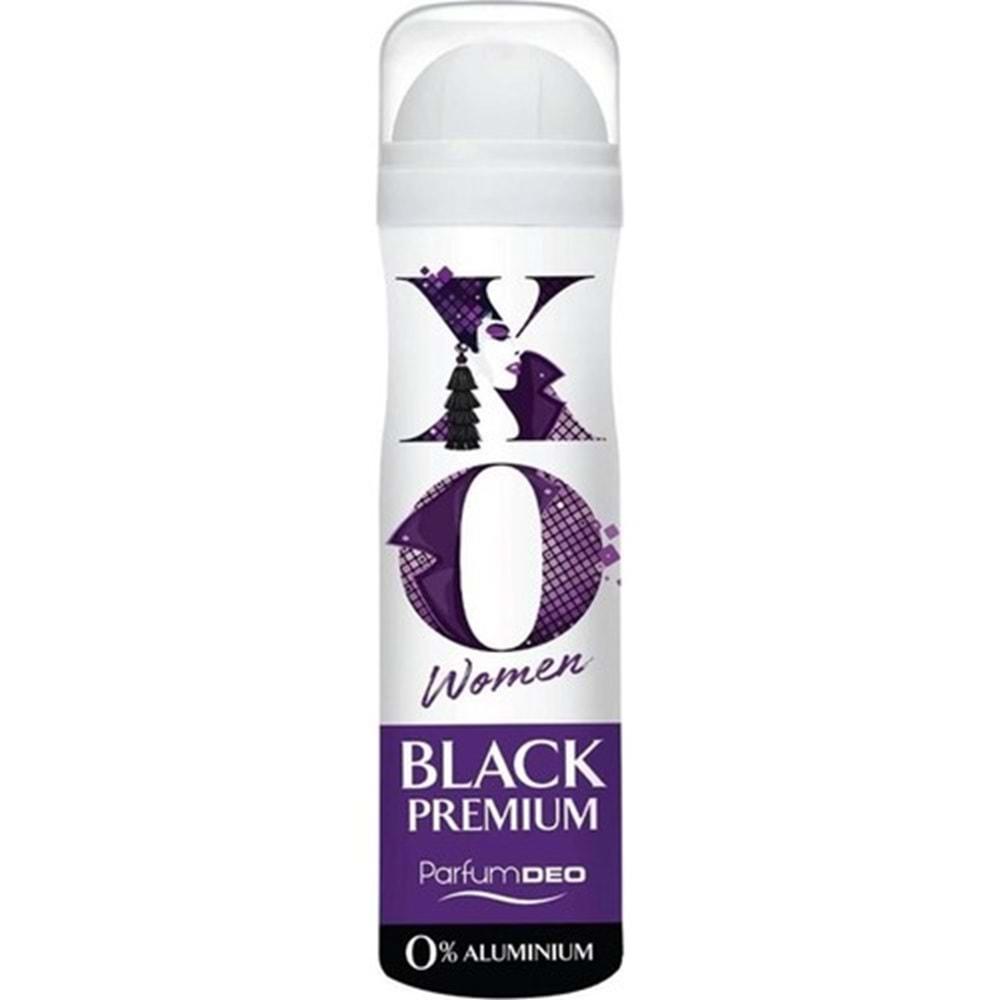 XO Deodorant 150ML Women-Kadın Black Premium