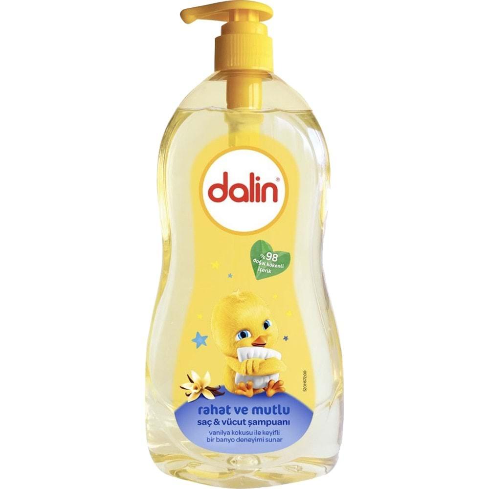 Dalin Bebek Şampuanı 400ML Rahat ve Mutlu Saç ve Vücut Şampuanı Vanilya Kokulu