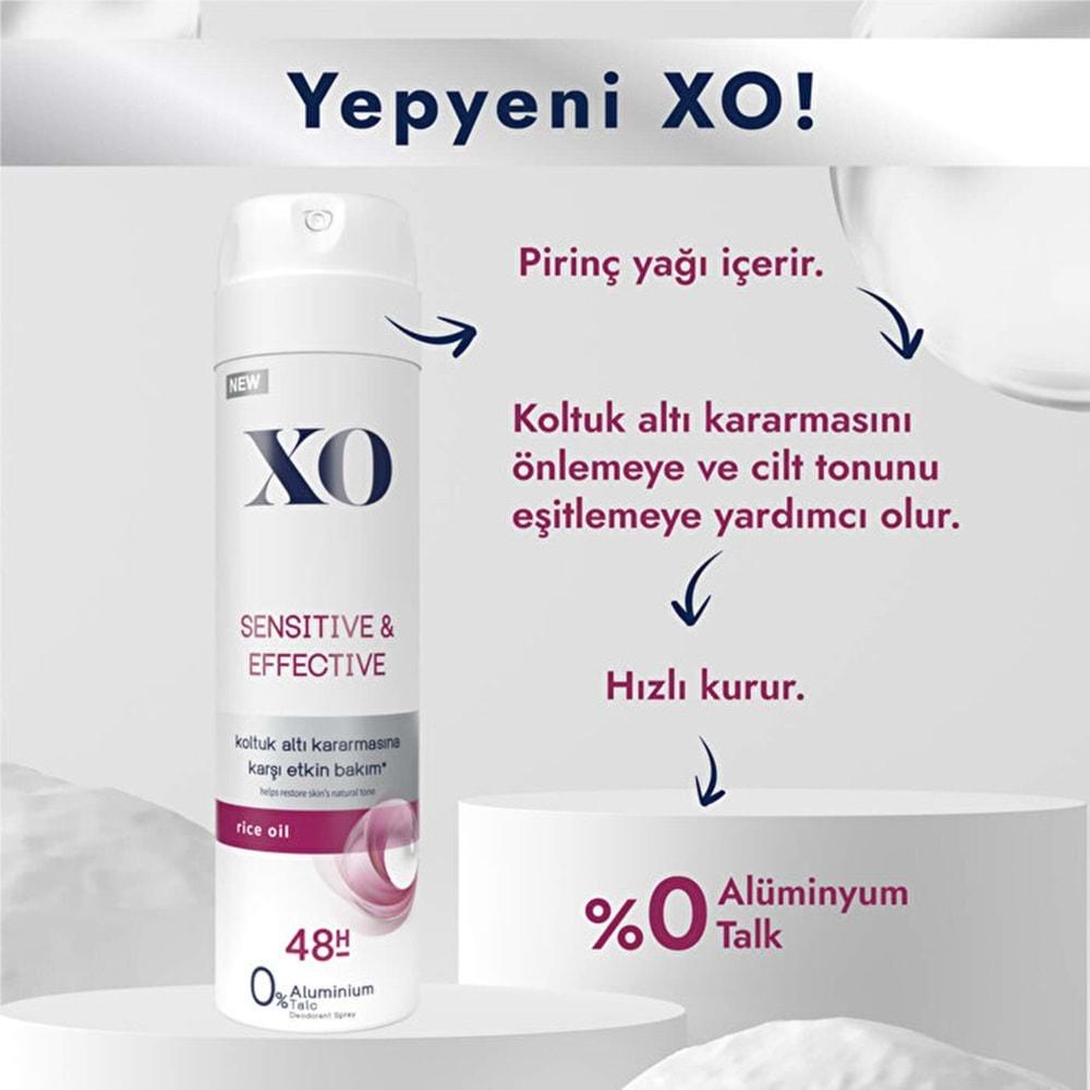 XO Deodorant 150ML Women-Kadın Sensitive & Effective