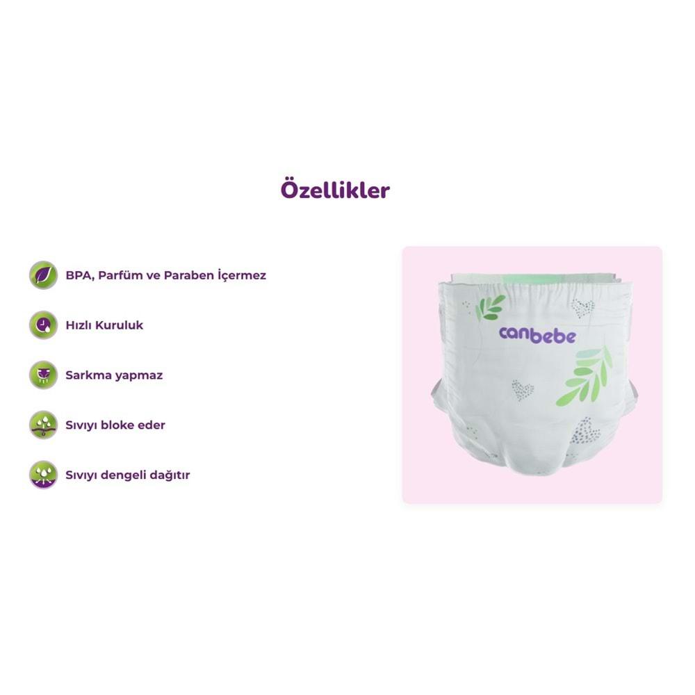 Canbebe Bebek Bezi Beden:6 (15-27KG) Exstra Large 62 Adet Mega Pk