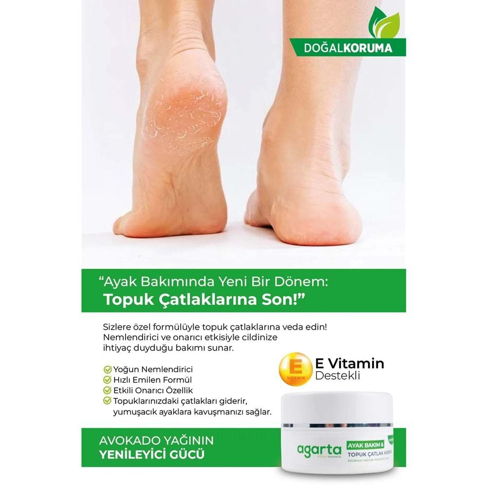 Agarta Ayak ve Topuk Çatlak Bakım Kremi 100ML