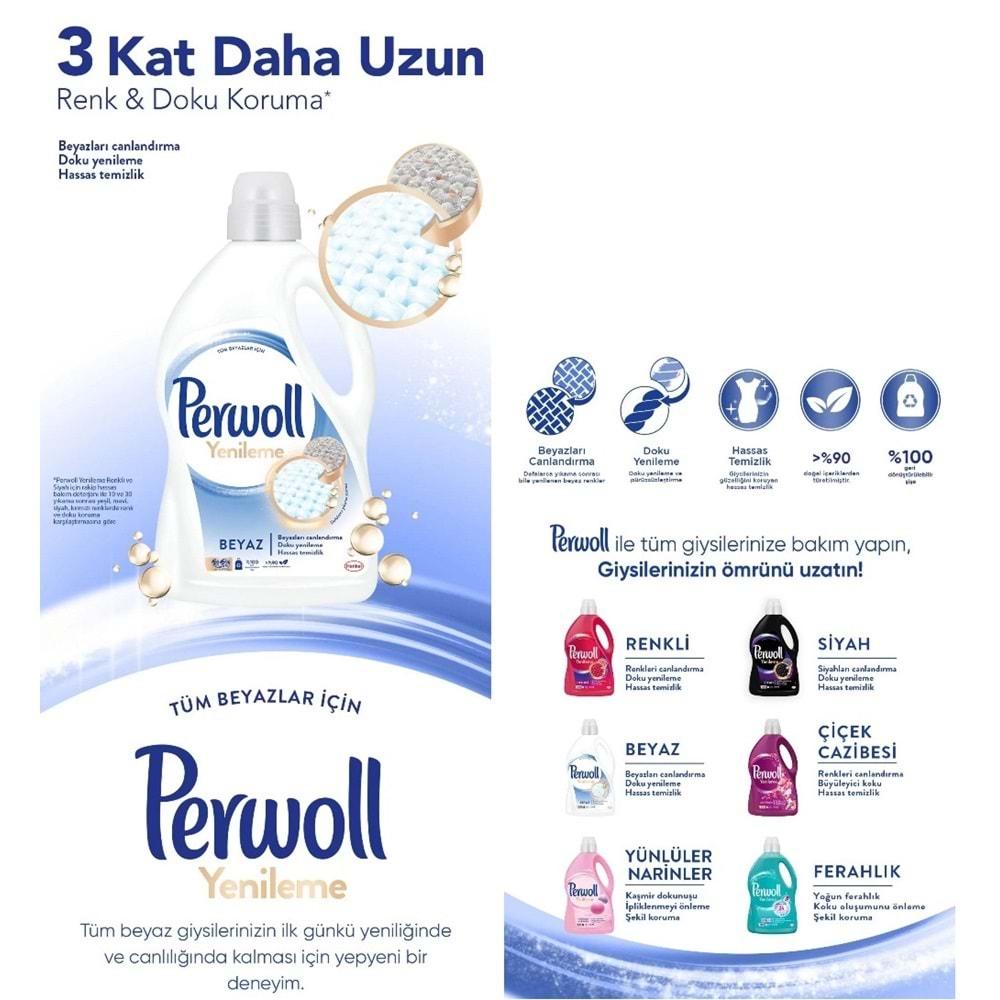 Perwoll Sıvı Çamaşır Deterjanı 2.97LT Beyaz (54 Yıkama)