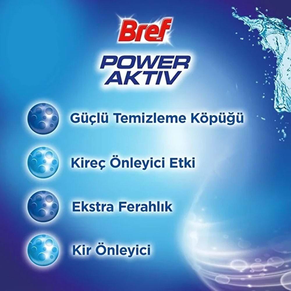 Bref Power Aktiv Klozet Bloğu (İç Adet 1 Li Pk) Okyanus Kokulu