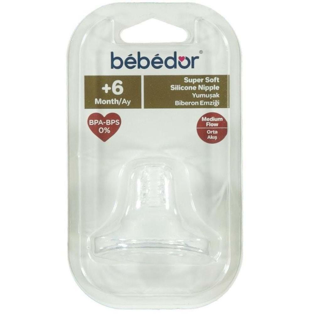 Bebedor Natural Genis Ağız Biberon Emziği +6 Ay (Kod:332)