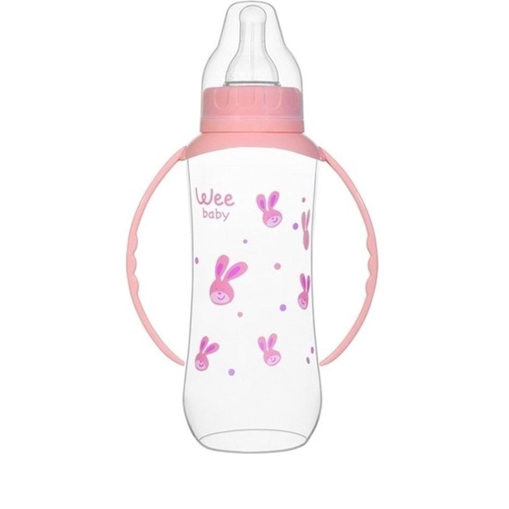 Wee Baby P.P Kulplu Biberon 270ML (Kod:745) - Pembe