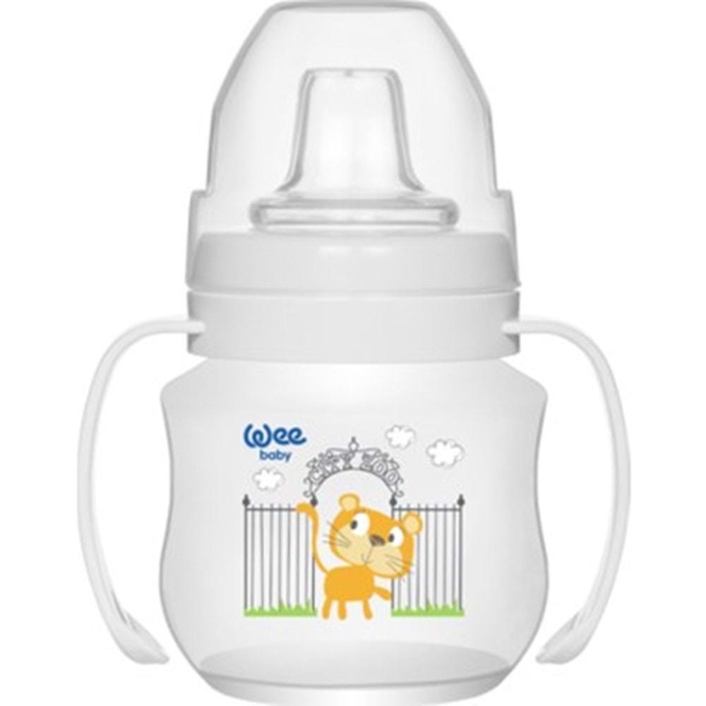 Wee Baby Akıtmaz Kulplu PP Bardak 125ML (Antikolik) (Kod:753) - Beyaz