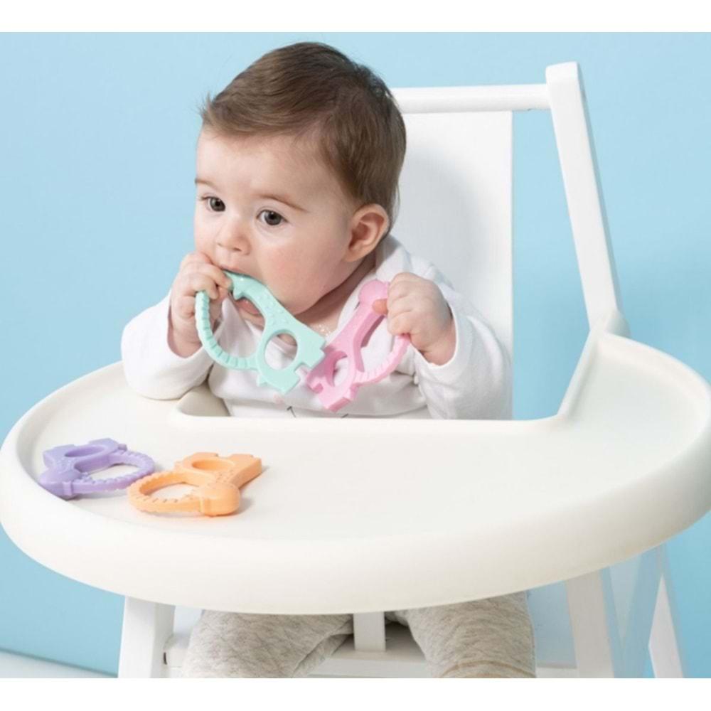 Wee Baby Prime Silikon Diş Kaşıyıcı (Kod:928) - Pembe