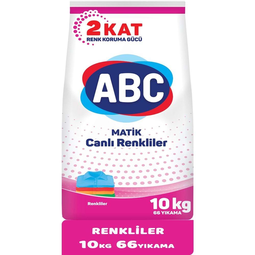 Abc Matik Toz Çamaşır Deterjanı 30Kg (3PK*10KG) Canlı Renkler (198 Yıkama)