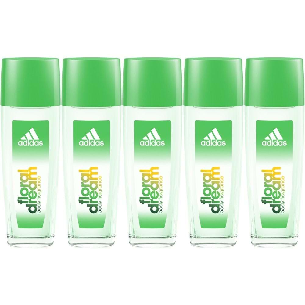 adidas Deodorant 75ML Women-Kadın Floral Dream Natural (5 Li Set)