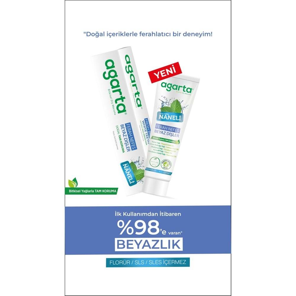 Agarta Doğal Diş Macunu 100ML Naneli (4 Lü Set)
