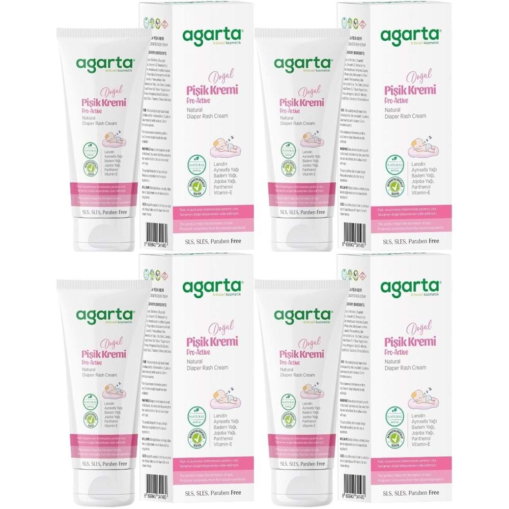 Agarta Doğal Pişik Kremi 100ML (4 Lü Set)
