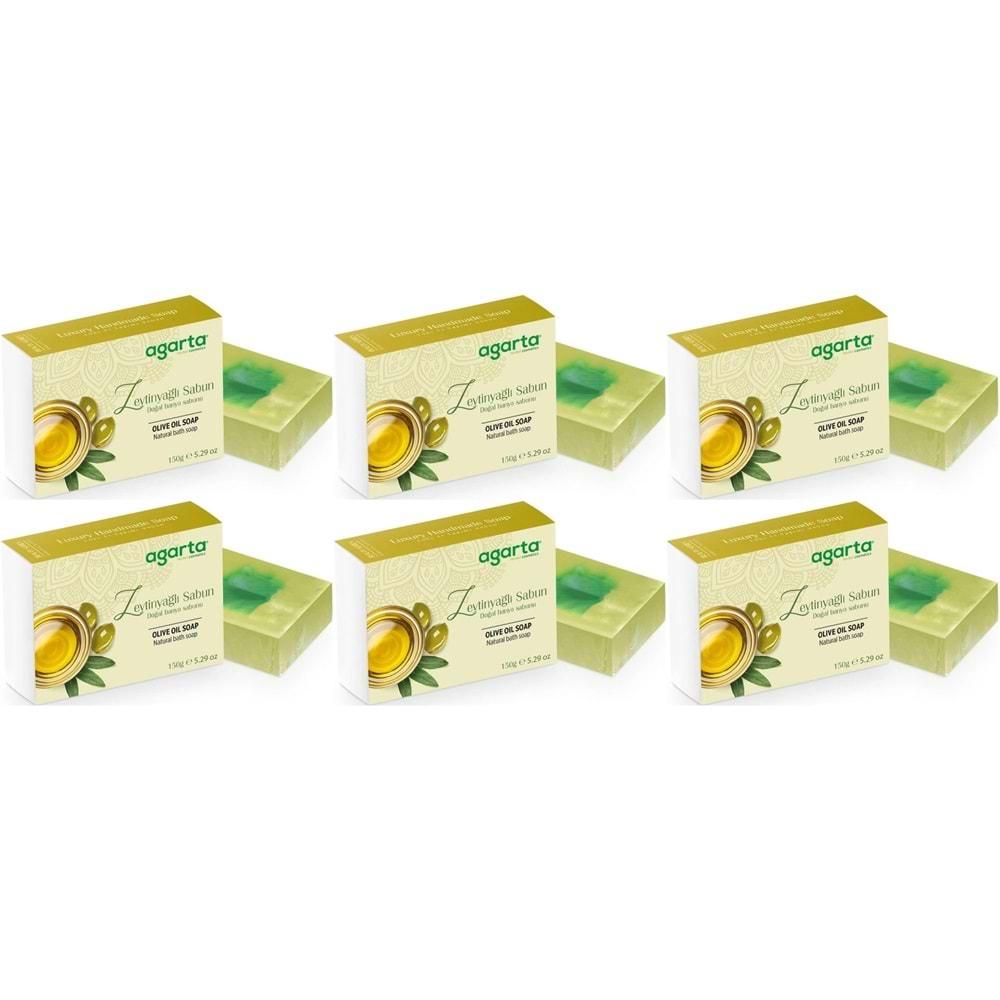 Agarta El Yapımı Doğal Sabun 150GR Zeytinyağlı (6 Lı Set)