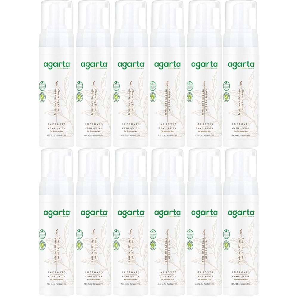 Agarta Doğal Yüz Temizleme Köpüğü 225ML (12 Li Set)