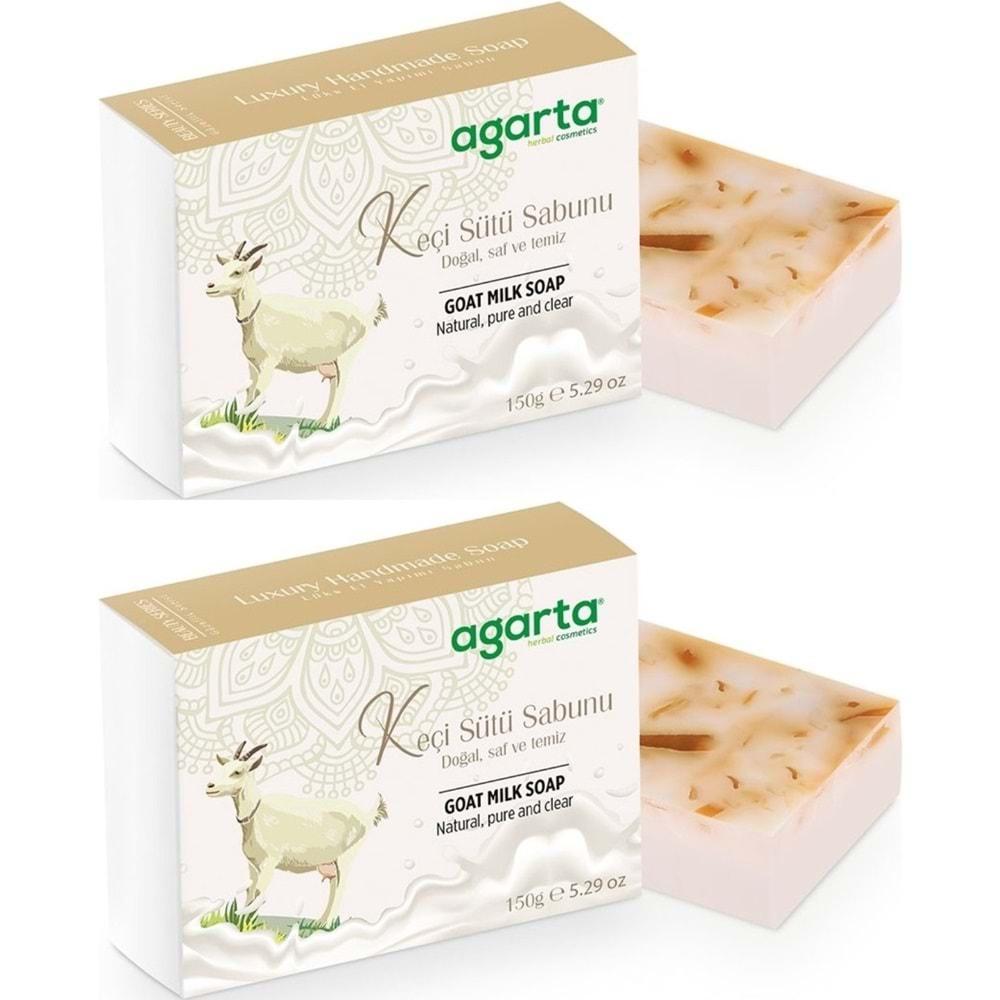 Agarta El Yapımı Doğal Sabun 150GR Keçi Sütü (2 Li Set)